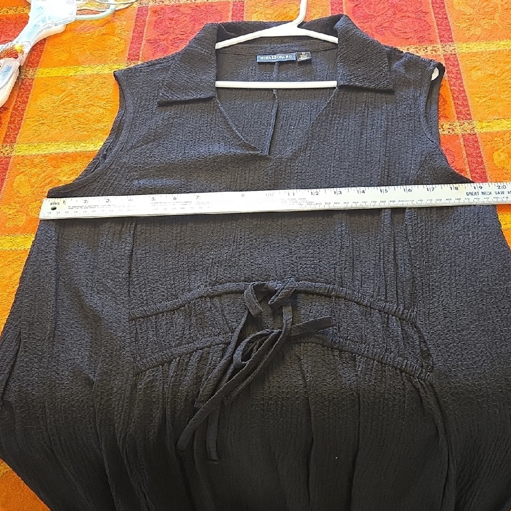 Nina Leonard Black Textured Dress - Picture 8 of 8